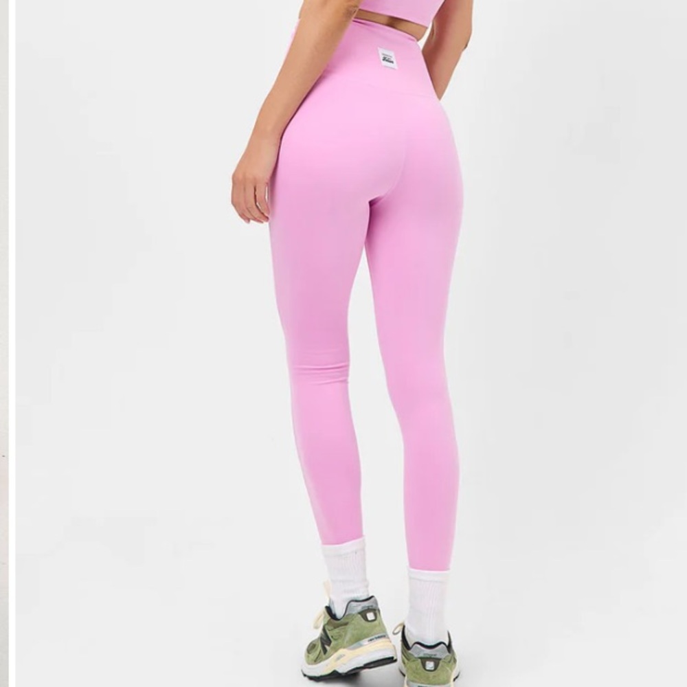Frankie’s Bikinis Lively High Waist Legging in Baby Pink, Size Small - Picture 2 of 11